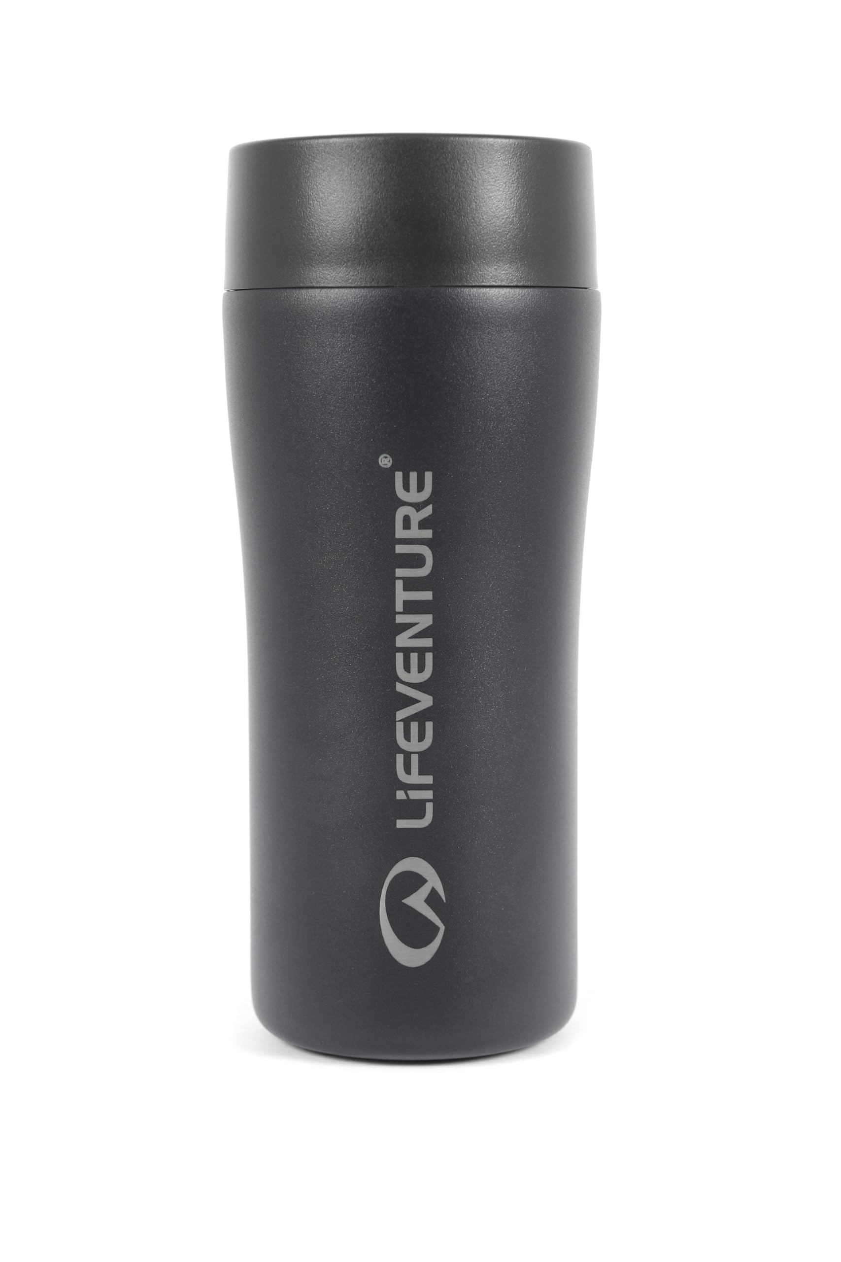 Lifeventure Unisex Matt Black One Touch Thermal Mug 300Ml