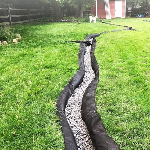 Tela de Barrera antihierbas de jardín de Primera Calidad - Membrana geotextil para Cubrir el Suelo, Ideal para el Control de malezas en Exteriores y paisajismo (0,9 x 76 m/3 x 250 pies) - Es