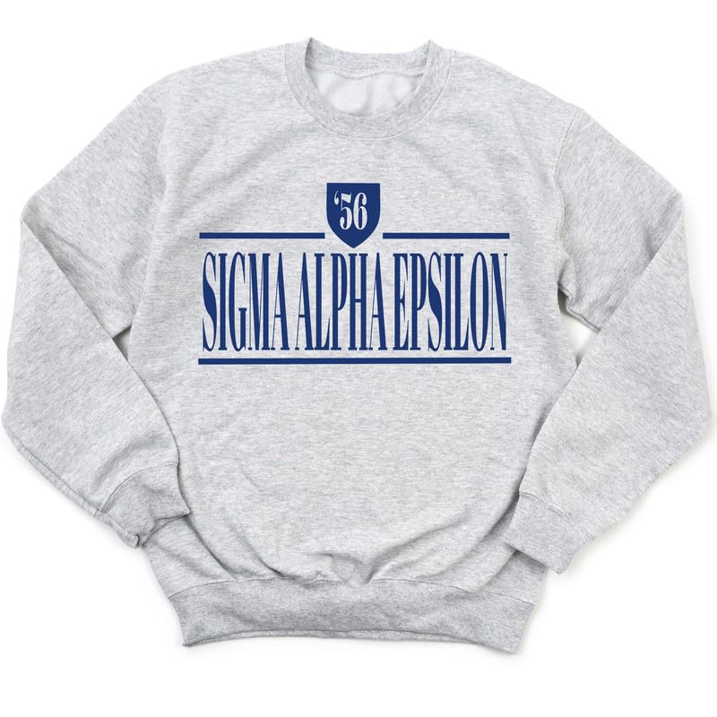 Sigma Alpha Epsilon Sweatshirt - SAE Shield Fraternity Crewneck Sweatshirt