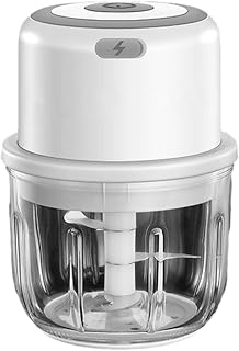 USB recargable 300ml eléctrico picador de alimentos Dispositivo de mano inalámbrico para procesamiento rápido de ajo y verduras (blanco)