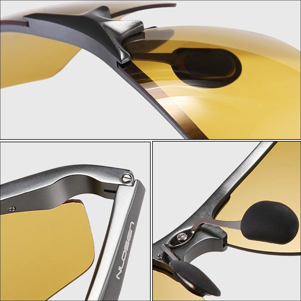 Occhiali Da Sole Polarizzati Fotocromatici Metallo Cornice Ultra Leggero Per Uomo E Donna Protezione 100% UVA UVB, Guida Diurna E Notturna All'aperto Sportivi Occhiali Pesca Biking Golf