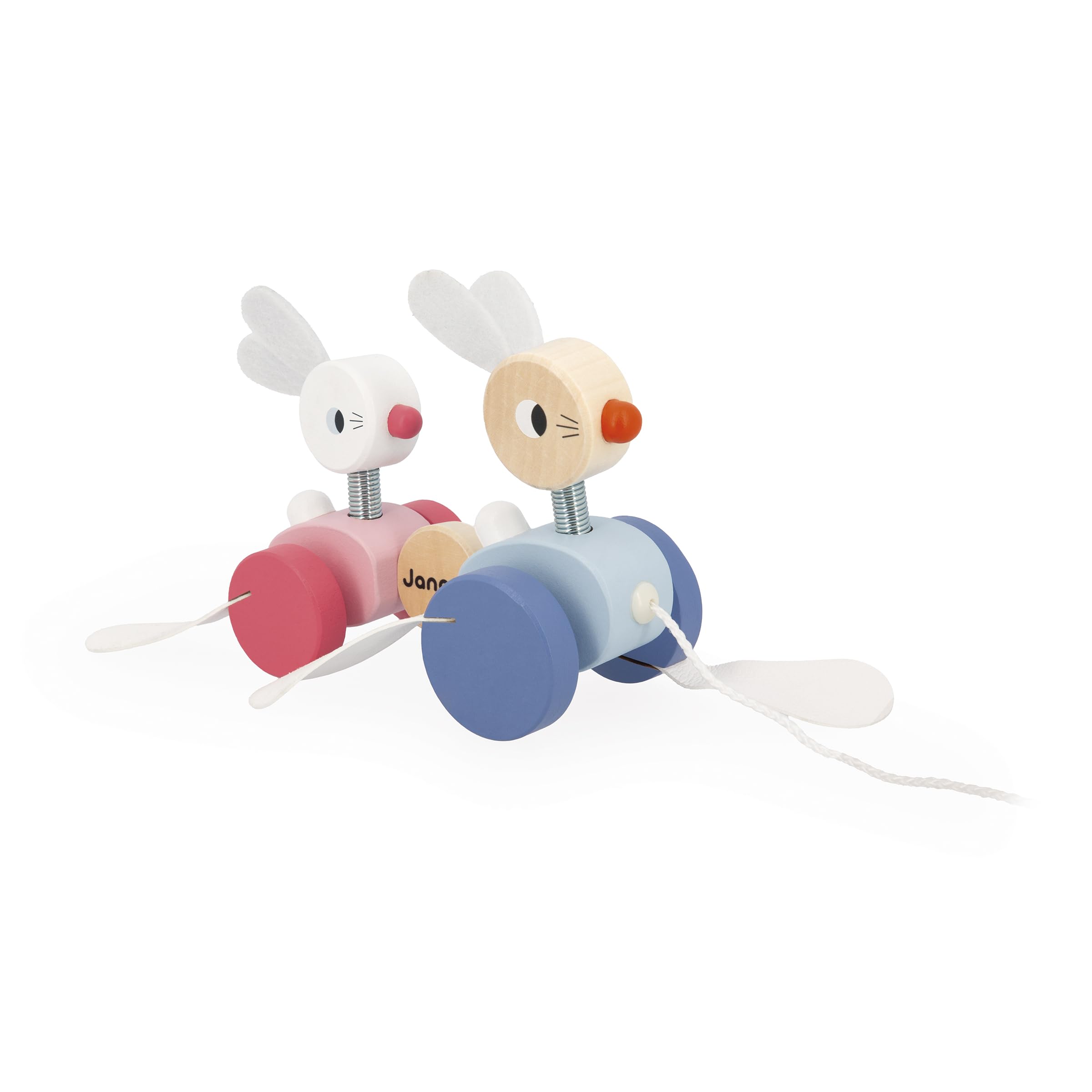 うさぎ　ソフビセット　small wonder Amazon.com: Janod Zigolos Wooden Pull Along Rabbits - Ages 12