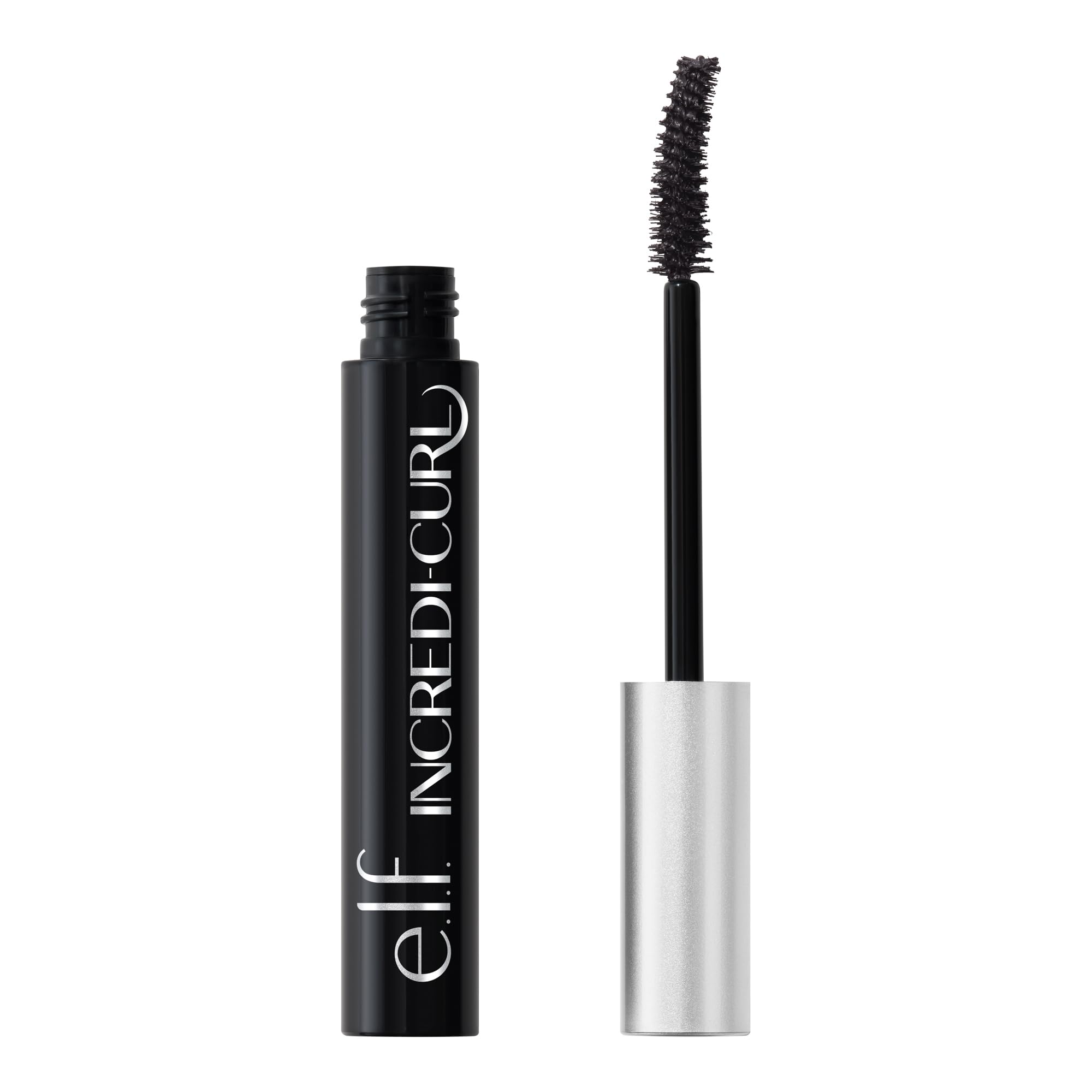 e.l.f. Incredi-Curl Mascara, Volumizing Mascara For A Bold, Lasting, Lifted Curl, Smudge-Resistant Formula, Vegan & Cruelty-Free, Soft Black
