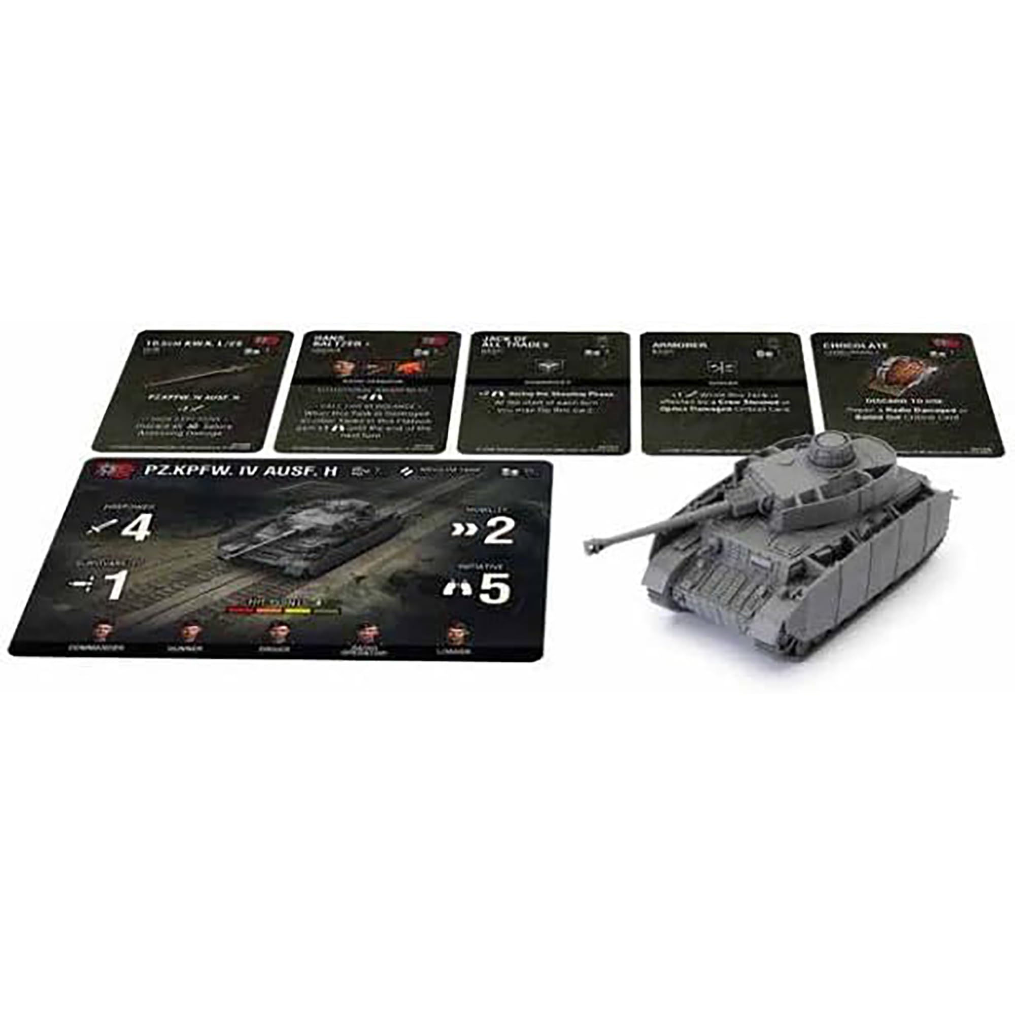 World of Tanks: expansión de pelotón de tanques alemanes - Panzer IV H, Tiger I, StuG III G - Juego de miniaturas WOT, guerra y militares, figuras de RPG, mesa, WOT62