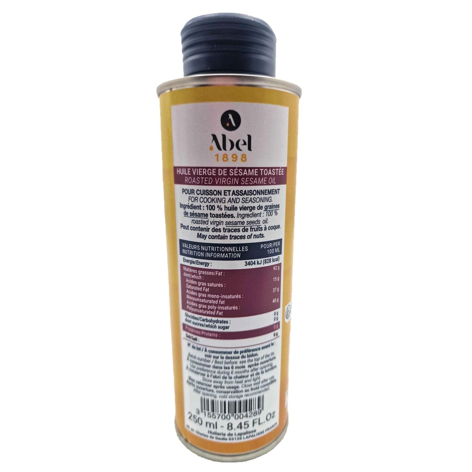 Lot 6x Huile vierge de sésame toasté - Bidon 250ml