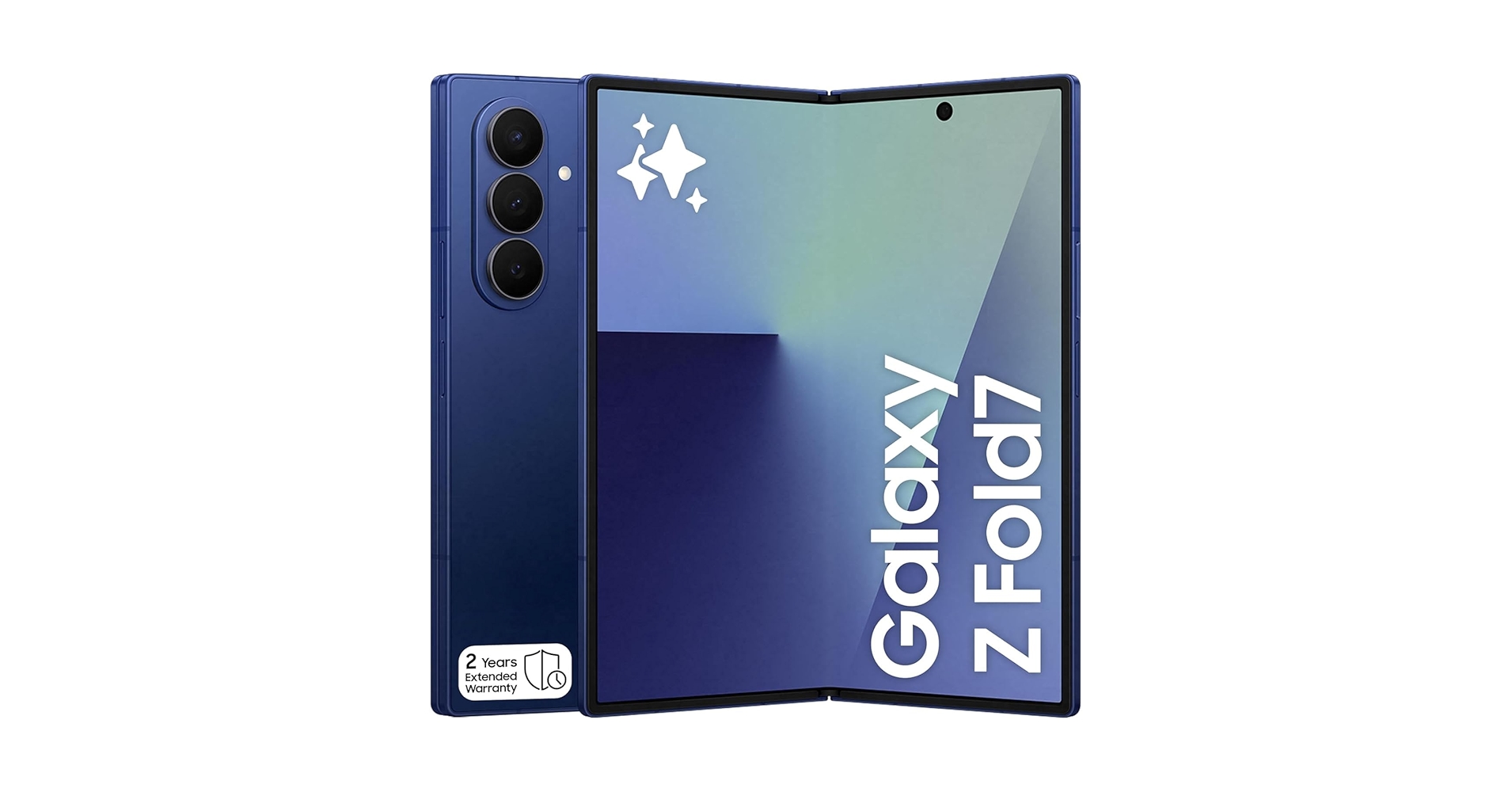 Samsung Galaxy Z Fold7, AI Phone, Blue Shadow, 512GB Storage