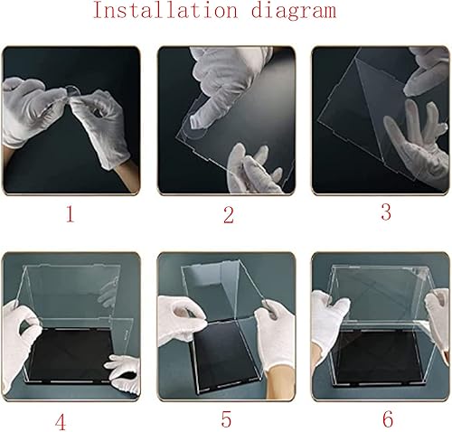 Miniatura 2 de Caja expositora de acrílico transparente, versátil exhibidor de coleccionables, a prueba de polvo con base gruesa, para exhibición, figuras de