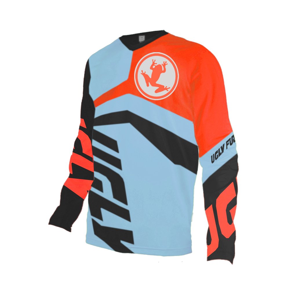 Ugly Frog MX Motocross Jersey Ciclismo Maglia Shirt Enduro Offroad Fuoristrada Quad Cross Adulti