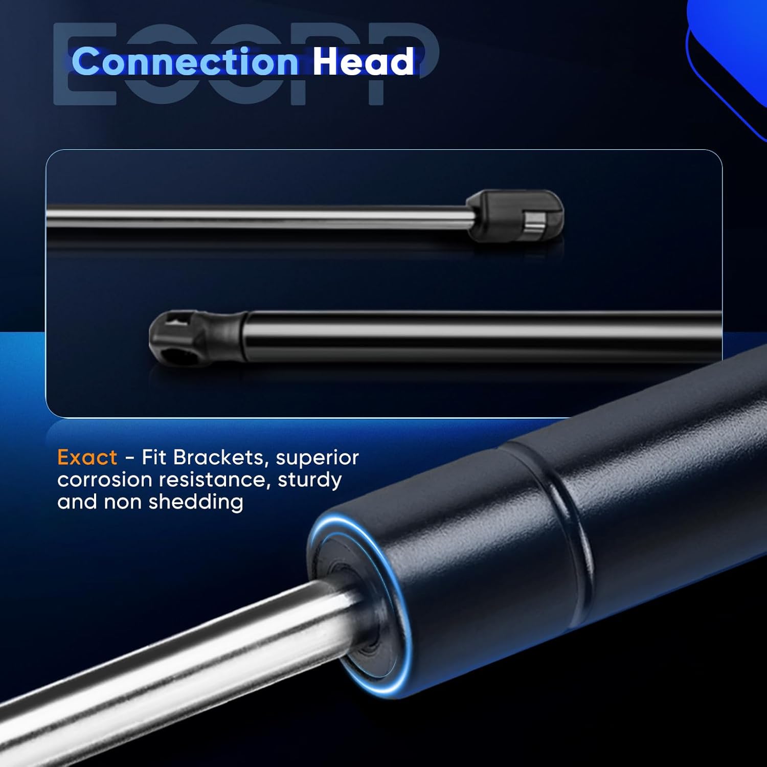 ECCPP Lift Support Liftgate Replacement Struts Gas Springs Fit for Hyundai Santa Fe 2.0L 2013-2014,for Hyundai Santa Fe 2.4L 2013-2014,for Hyundai Santa Fe 3.3L 2013-2014 Set of 2