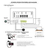 Vista 5 de Controlador de velocidad del motor DC 6-60V 30A PWM con pantalla digital, rendimiento estable duradero para motores de 12V/24V/36V/48V