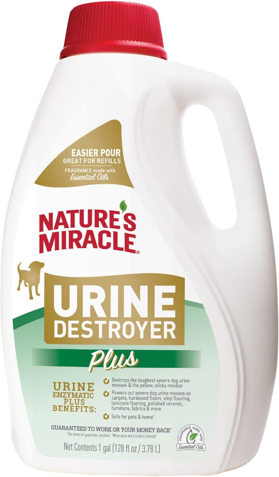 Urine Destroyer Plus Dog, 128 Ounce, Tough on Strong Dog Urine and The Yellow Sticky Residue