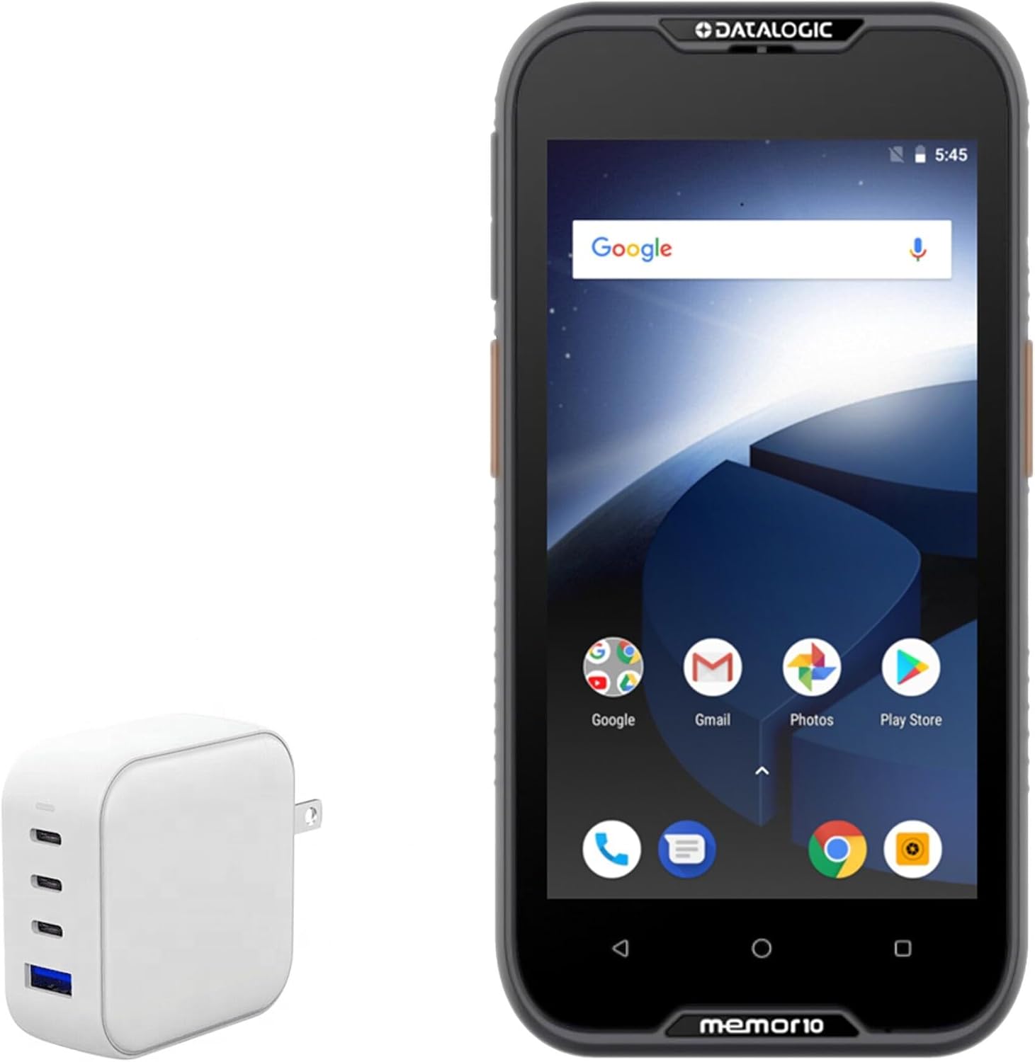 BoxWave Charger Compatible with Datalogic Memor 10 - PD miniCube (100W), 100W 3 PD Port Wall Charger International - Winter White