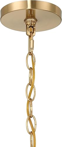 Miniatura 10 de Creative Co-Op Constance - Lámpara de techo estilo candelabro de metal cónico con 4 luces, color dorado cepillado