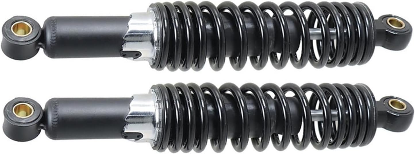 1 Pair 12.5Inch 320mm Universal Motorcycle Rear Shock Absorbers Suspension Replacement for Honda Yamaha Kawasaki Suzuki Dirt Bike ATV Go Kart (Black)