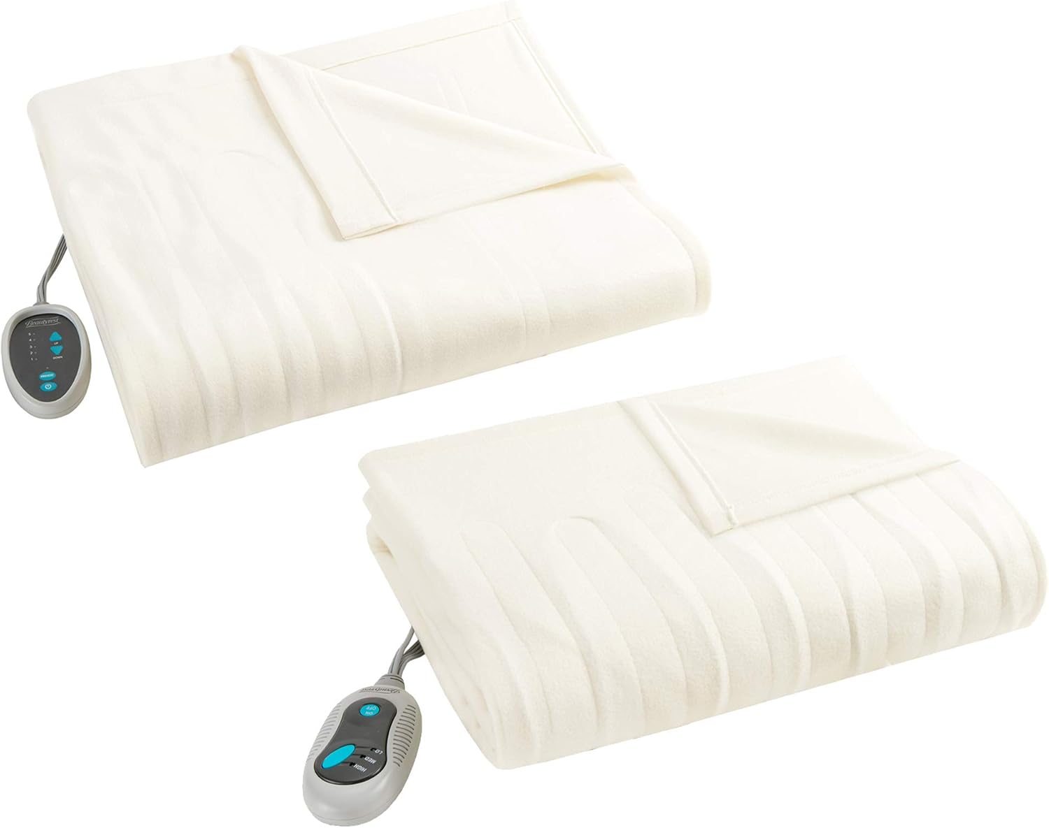 Beautyrest Fleece 2 Piece Electric Blanket Combo Ultra Warm and Soft