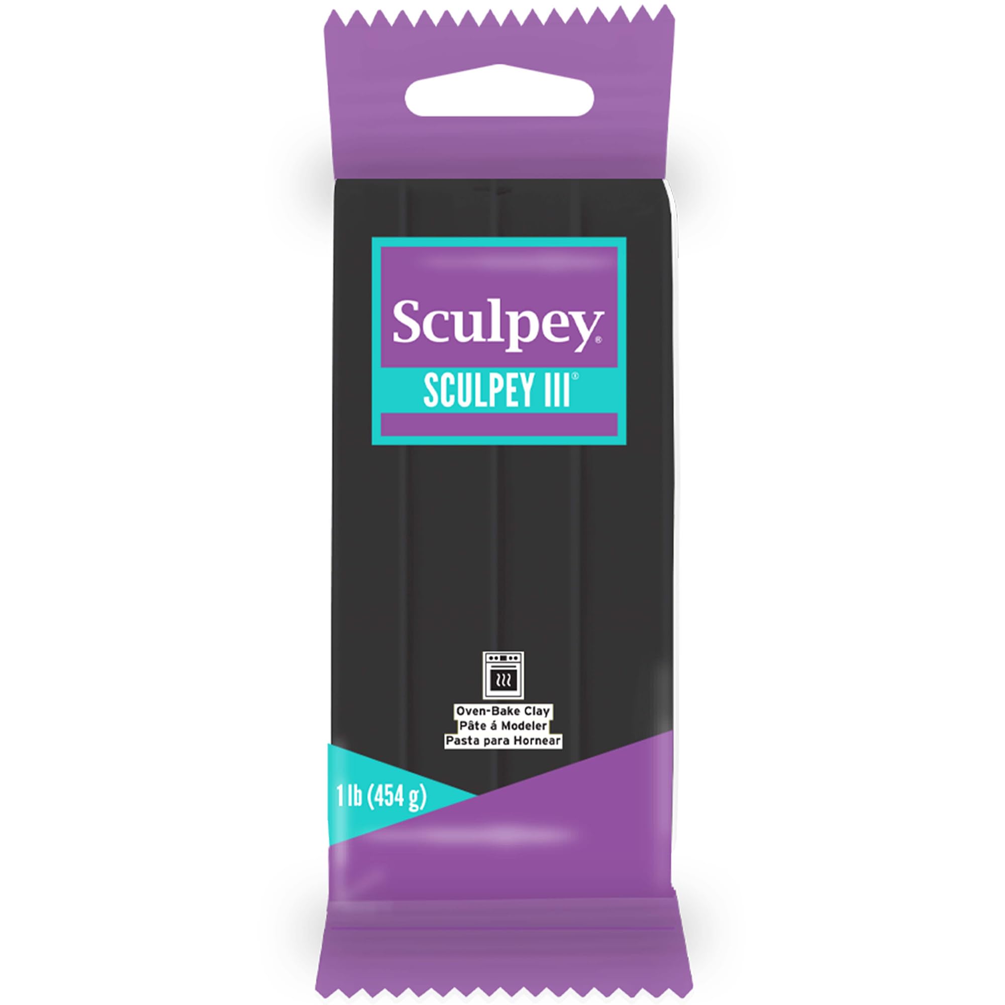 Polyform Sculpey III Polymer Clay 1lb-Black