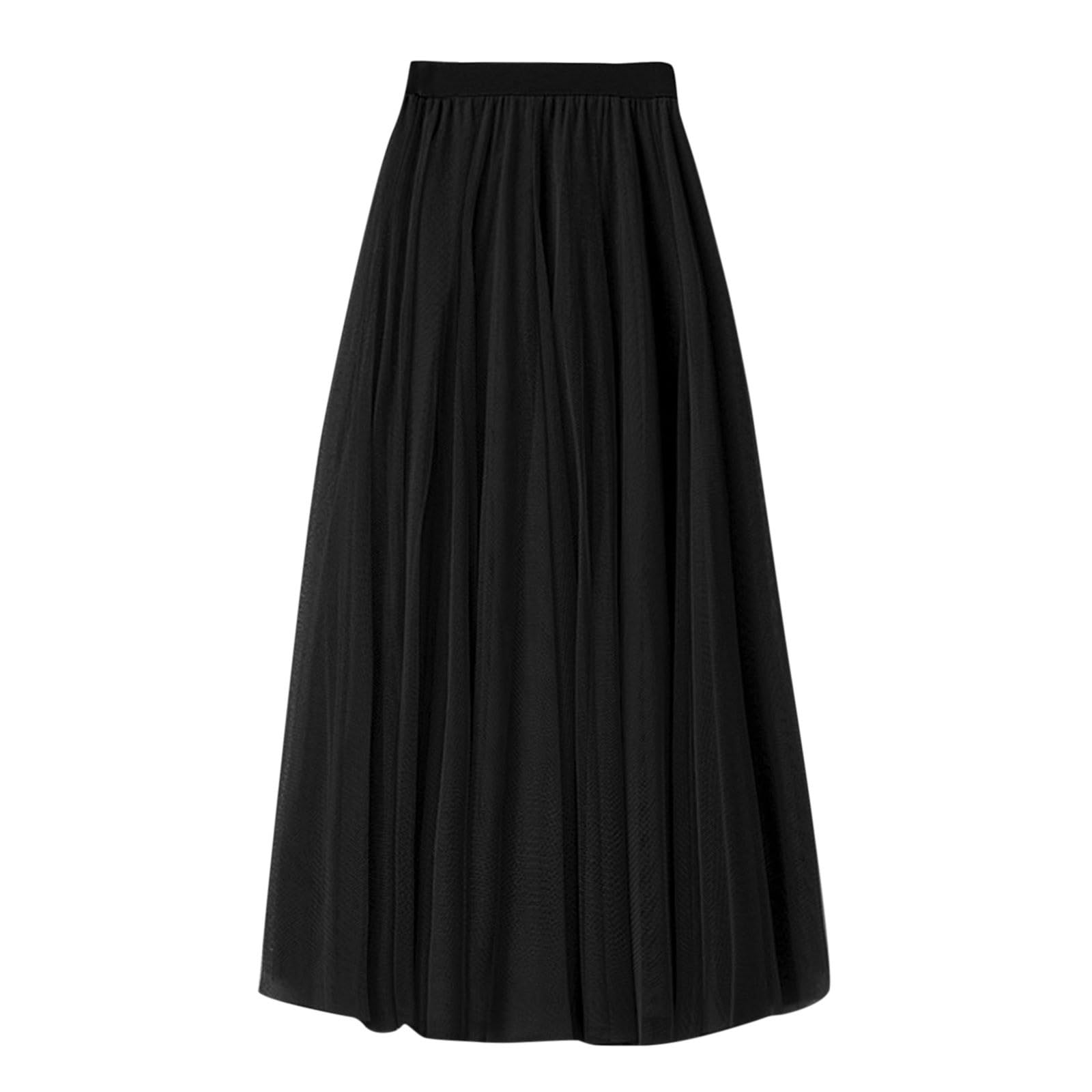 Gonna lunga da donna per danza e festa, linea ad A, in tulle, 2026