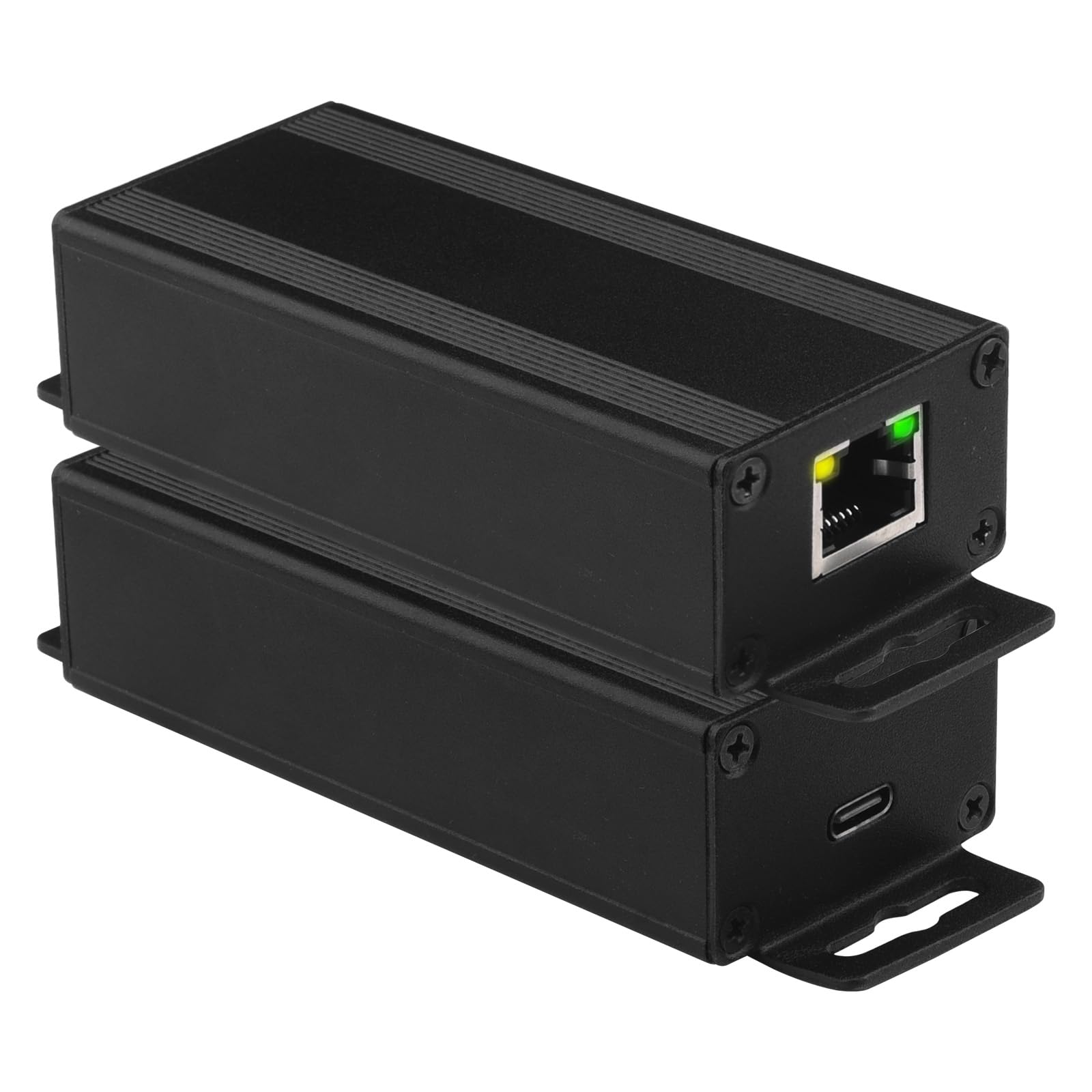 Leehitech 90W PoE USB C Splitter, PoE to USB-C Adapter Converter 100 Mbps for Smart Phone, POE to Type-C Power 5V/2.5A Output with Ethernet, Extend to