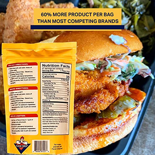 Flavor-Crisp All-Purpose Breading & Batter Mix for Chicken, Fish, Vegetables, Pork, Seafood, Shrimp & other Meats – Seasoned Deep Fry Batter – Great for Air Fryer - Thumbnail 4