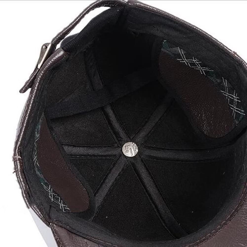 Cappello da Baseball da Uomo in Pelle Cappello da Sole Cappello Regolabile