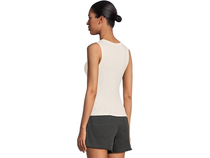 Rib Slub Side Pleat Tank - Image 1
