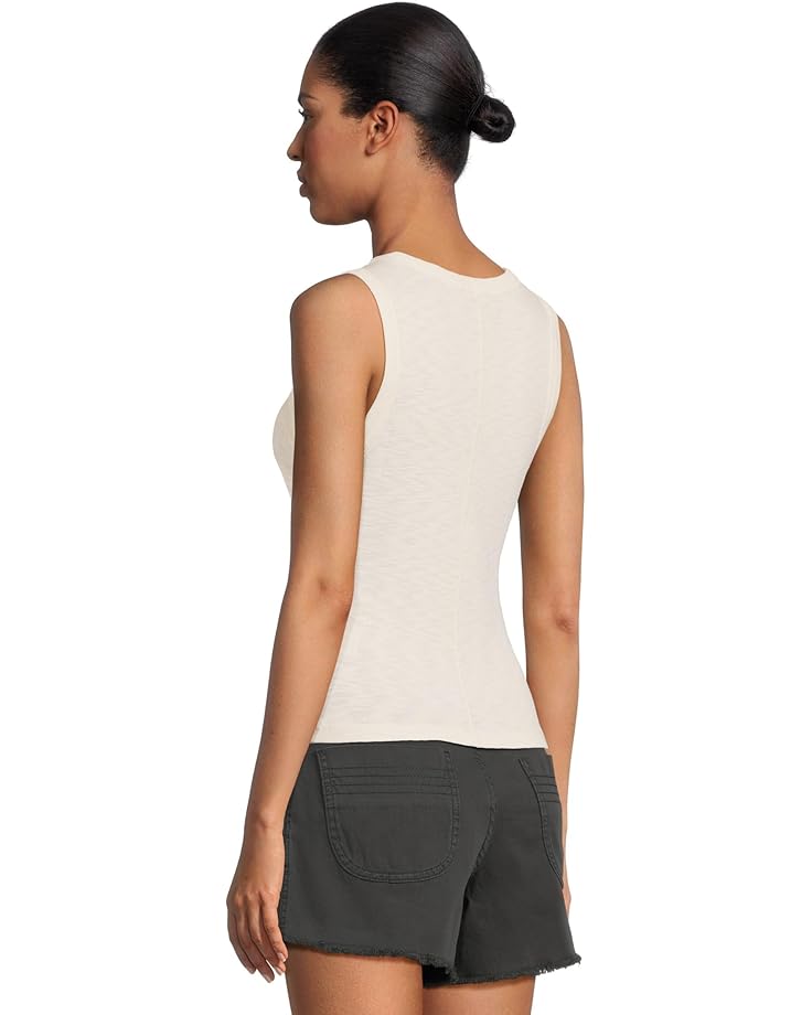 Lilla P Rib Slub Side Pleat Tank - #3 of 5