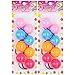8 Pcs Large Bobble Ponytail Holders - Hair Ties with Balls for Girls, Kids, and Toddlers (Light Pink/Sky Blue/Orange/Hot Pink)