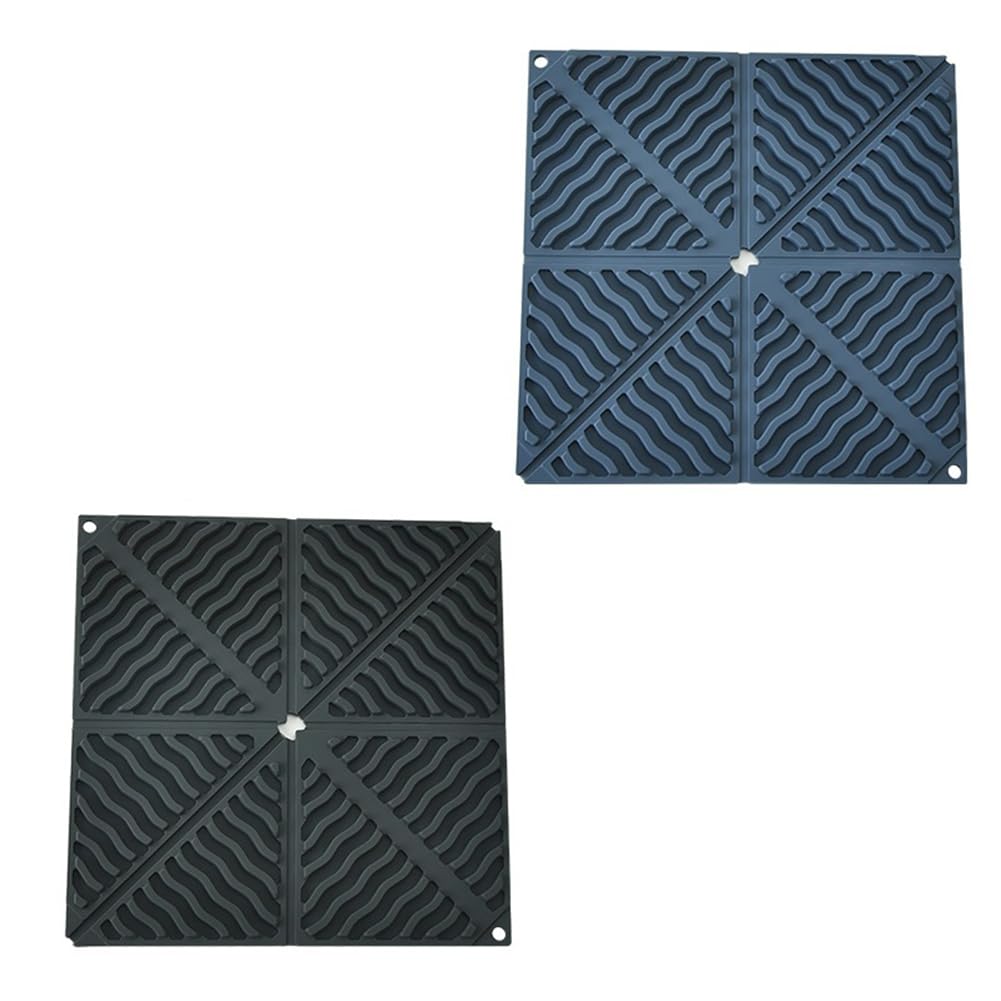 CTRLZS Folding Placemats, Insulation Mats, Tableware Coasters Portable Household Storage Placemats Kitchen Gadgets B