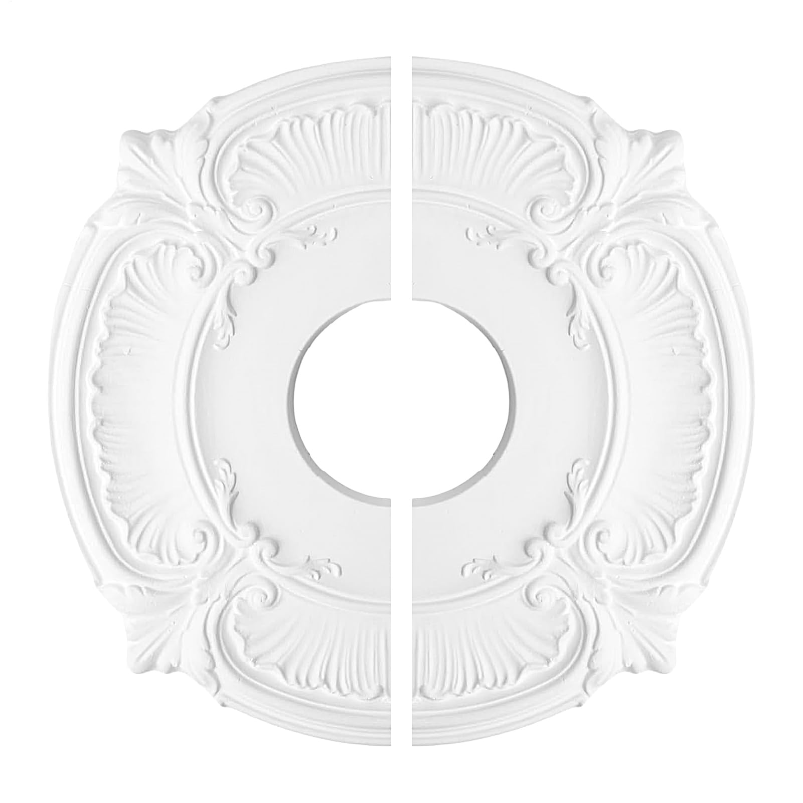 Revêtement d'abat-jour fendu pour masquer les trous de plafonnier