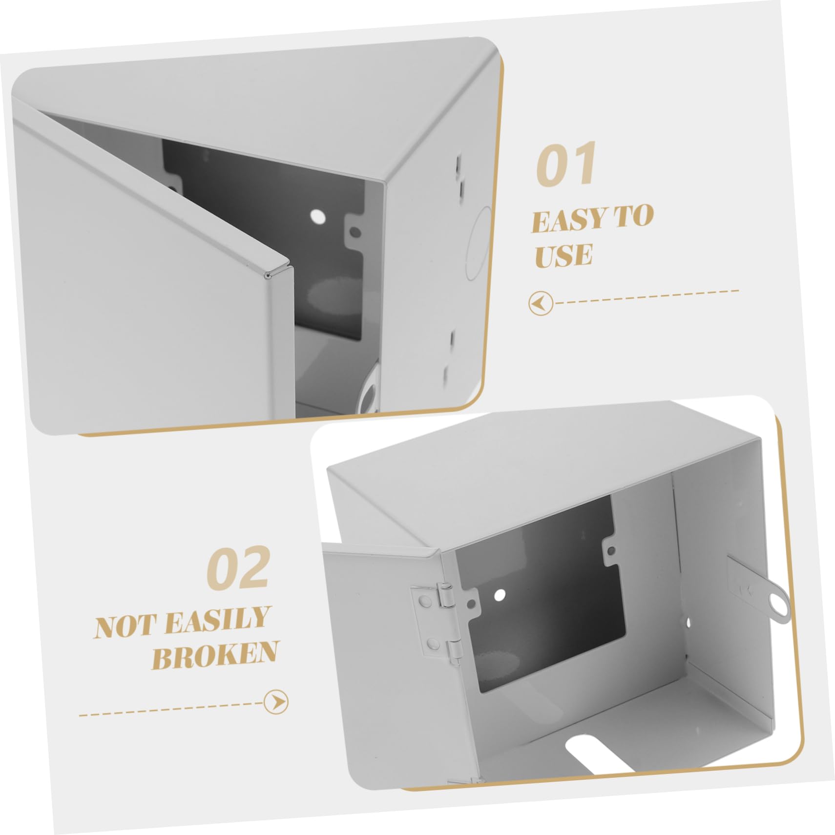 Scatola Derivazione Ip68 Bianco in Ferro Antifulmine Anti-theft per Veicoli Elettrici e Caricabatterie, per Uso Esterno Protezione Resistente alle Intemperie