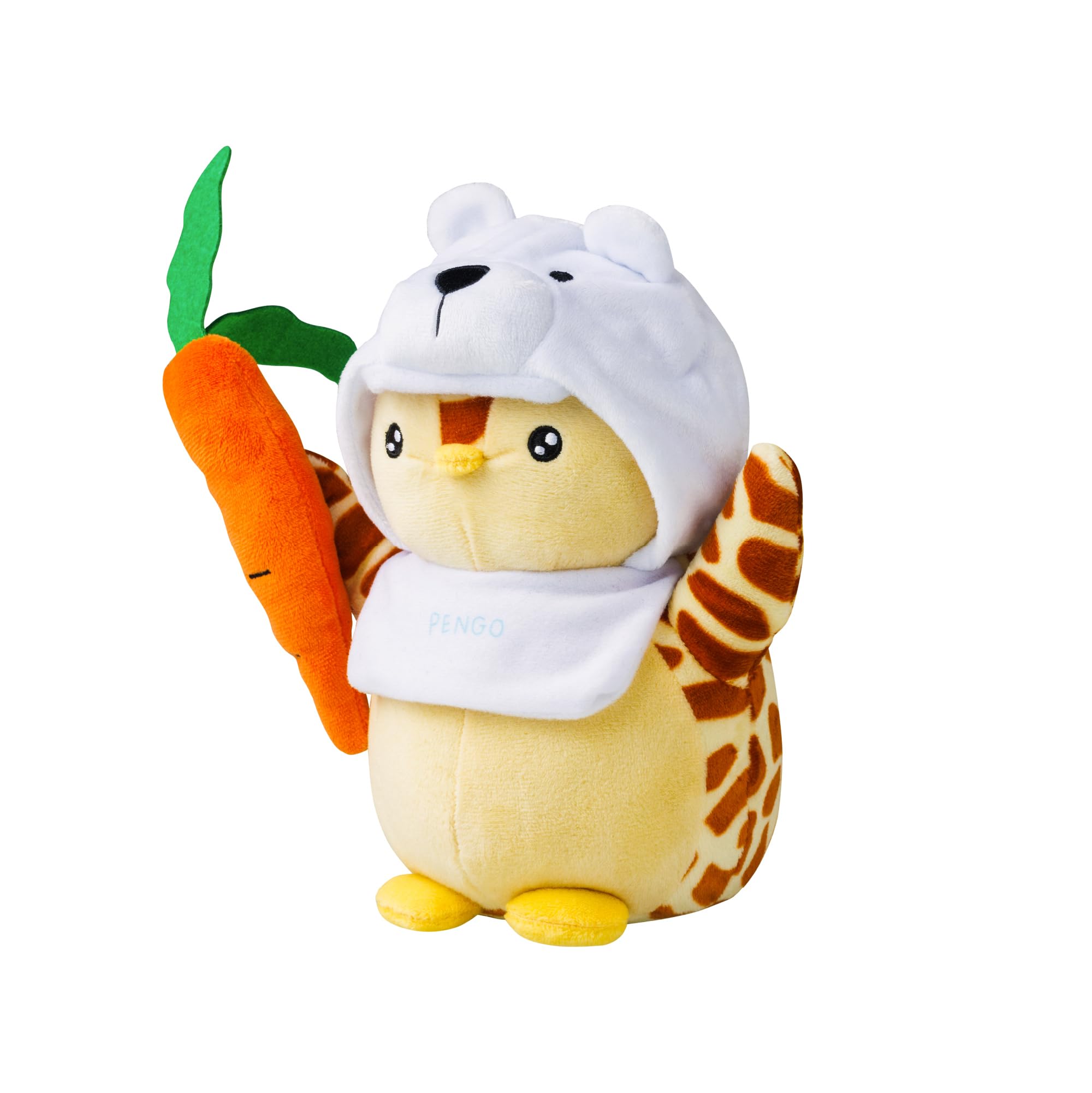 BANDAI Pudgy Penguin Plush Buddy with Carrot Toy | Soft, Cuddly