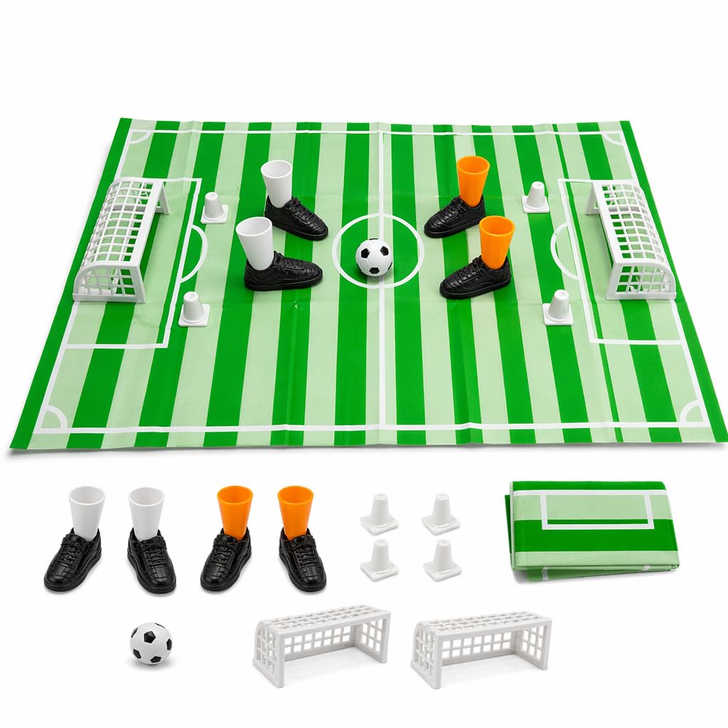 Efuwfugc Mini Football Game Set, Finger Football for Family Game Nights and Party Activities, Portable Tabletop Football with Compact Design, Ideal for Office Breaks and Travel Entertainment