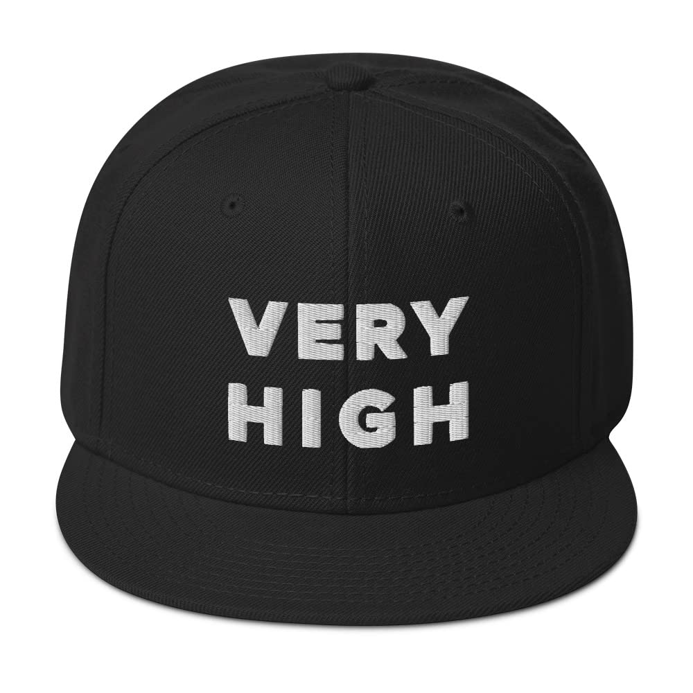Wiz Hat, Very High (Embroidered Wool Blend Snapback Cap)