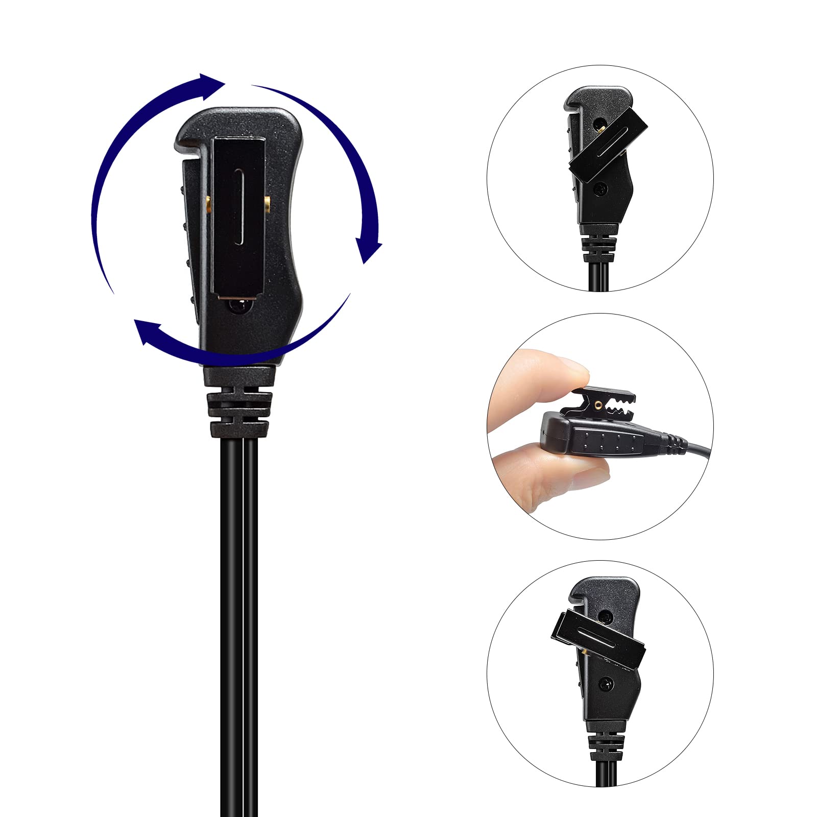 Sepura Auricolare Compatibile per radio STP8000 STP9000 SC20 SC21 forma G