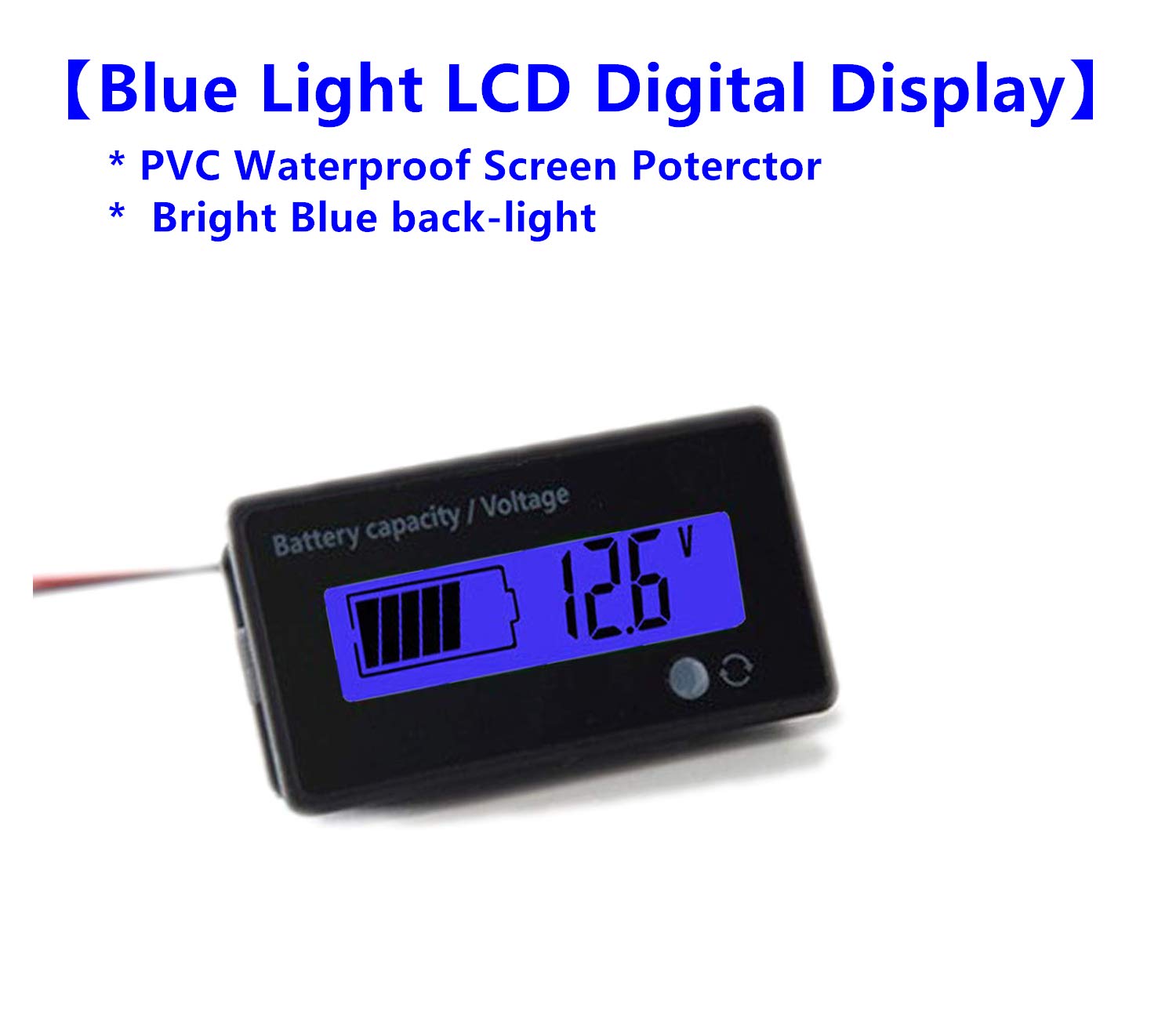 Display Digitale LED Voltmetro Stato Batteria 8-100V Per 12V 24V 36V, XY