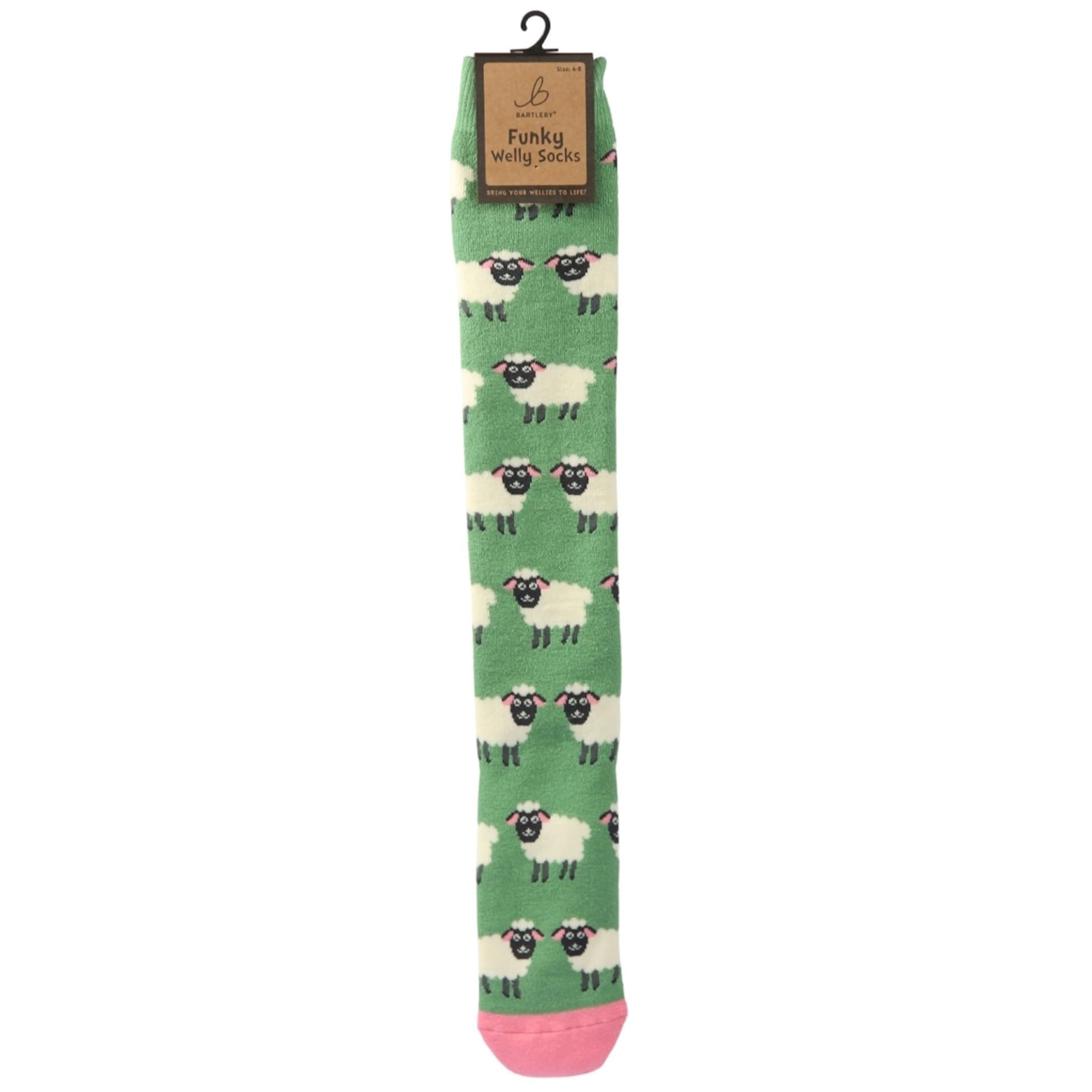 Bartleby Funky Welly Socks - Country Sheep