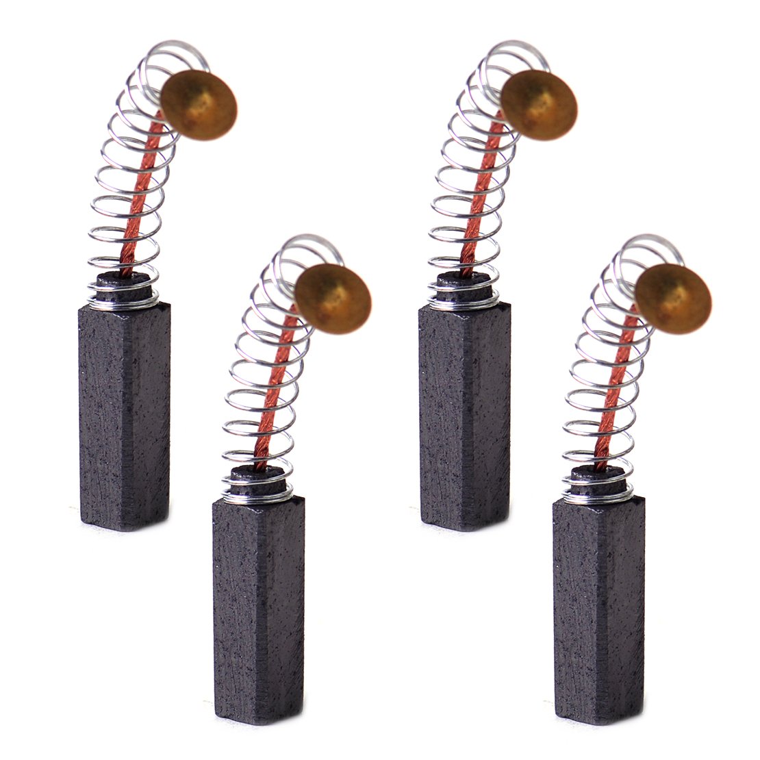 DMiotech 2-Pack Carbon Brushes For Electric Motor – 17mm X 8mm X 6mm, High-Temperature Resistant, For Power Tools, Generators, Circular Saws