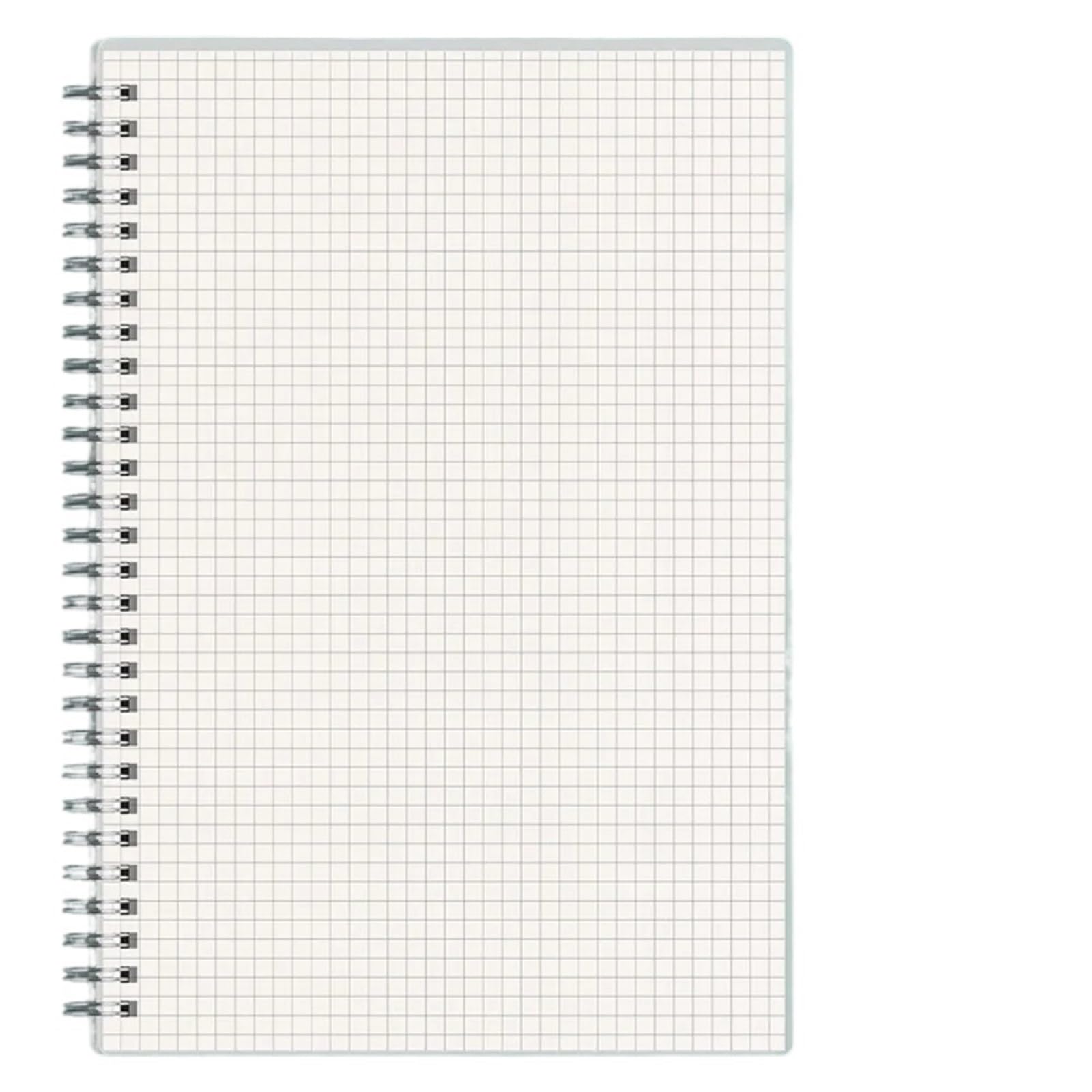 2 Stück A4/A5/A6/B5 Spulen-Notizbuchgitter/leer/horizontale Linie | Flip Over Design Spiral-Notizblock, Tagebuch, Buch, Schule, Bürobedarf(A4 Grids)