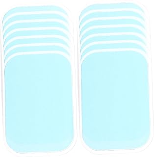Toddmomy Ab Toning Belt Gel Pads 12pcs Muscle Trainer Stimulator Sheet Pads Gel Pads for Abs Toner Gel Sheet Pads Replacement Gel Pads for Abs Stimulator No Stimulation Fitness Stickers