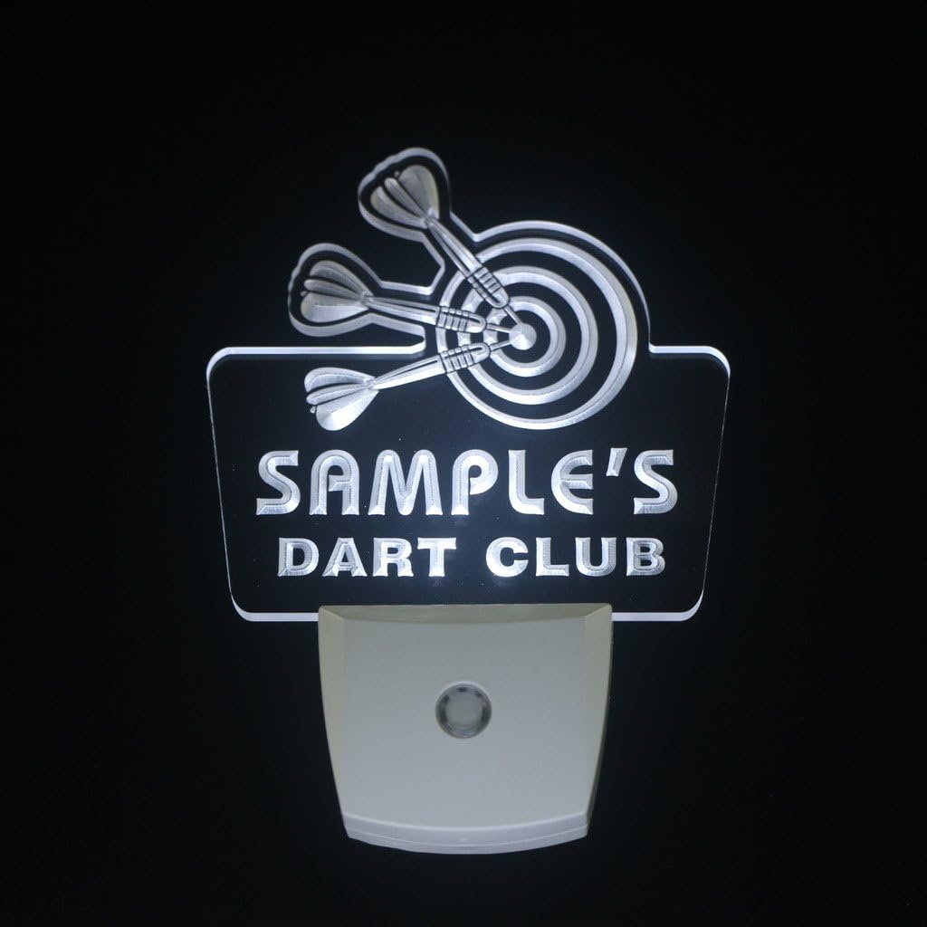 ADVPRO wsts-tm Name Personalized Custom Dart Club Bar Beer Day/Night Sensor LED Sign