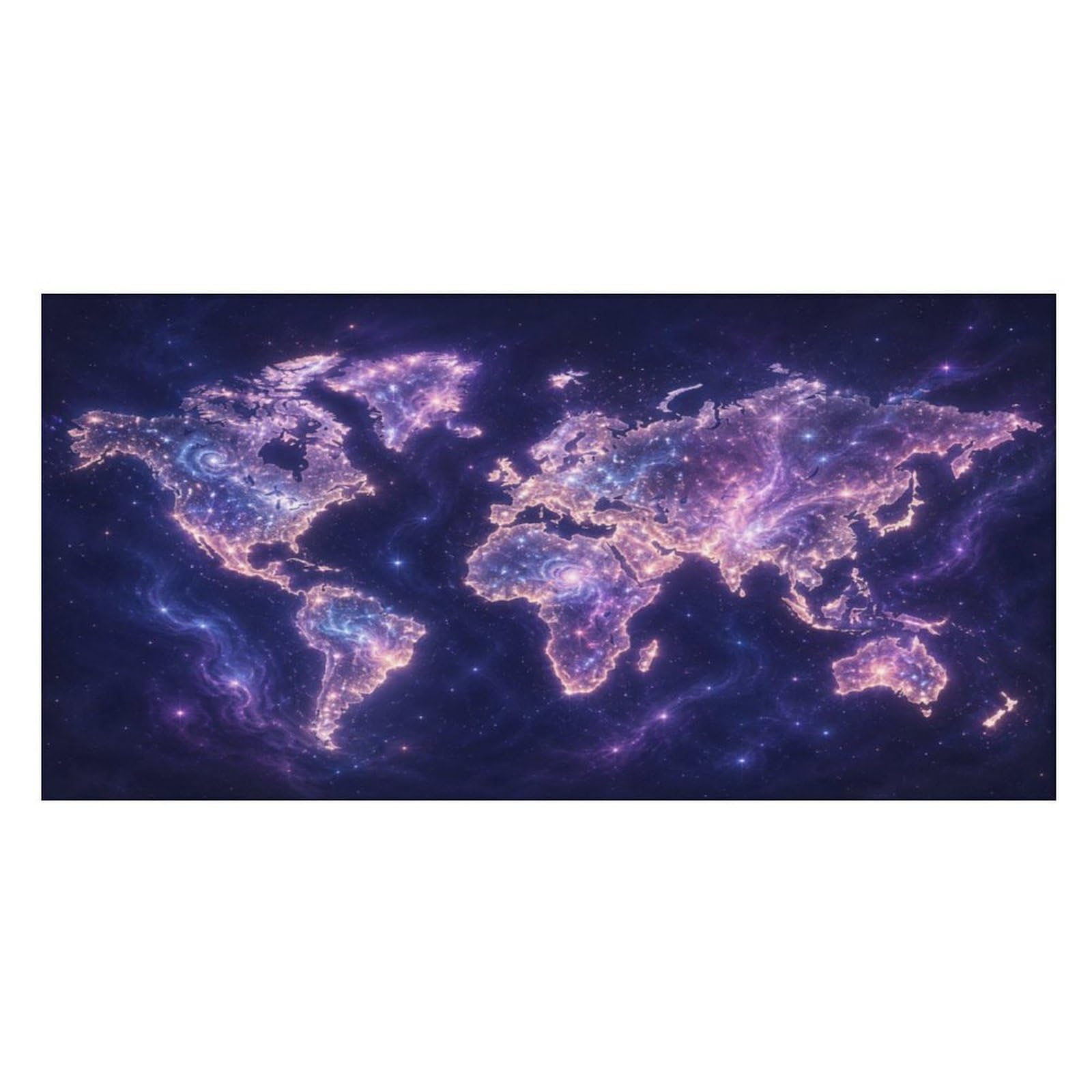 Anceky Galaxy World Map Oversized Beach Towel Quick Dry Sand Free Microfiber Travel Towel Lightweight Multi Purpose Beach Blanket Pool Gym Bath Towel 63x31 in