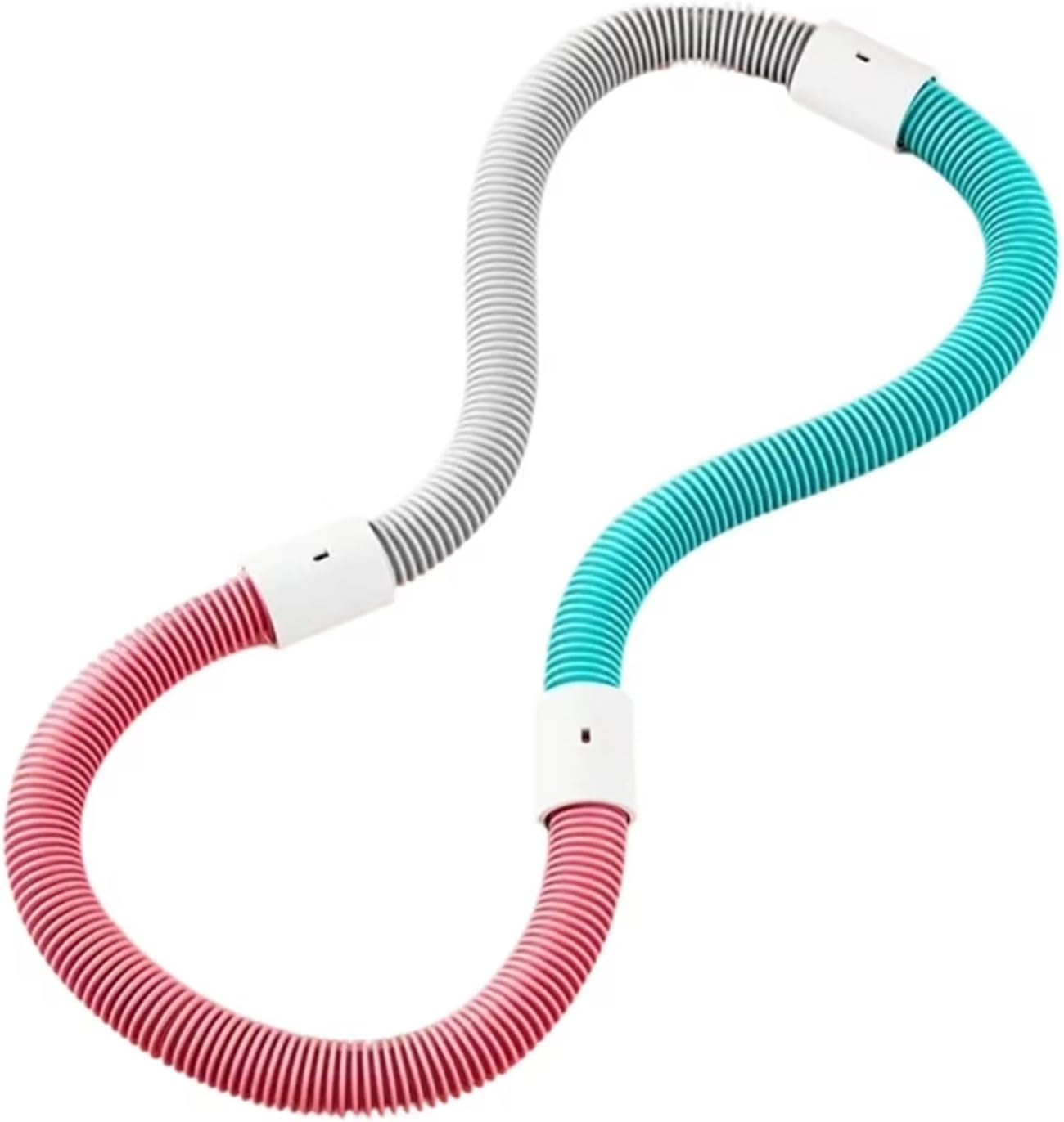 Weighted Soft Spring Hula Hoop 3.3lb Foldable Fitness Hoop Adjustable Exercise Hoop Waist Trainer for Adults Home Gym Cardio Workout Portable Design
