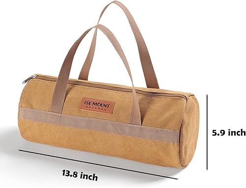 Miniatura 7 de Bolsa de estacas de tienda de campaña, bolsa de almacenamiento de clavijas de poste de tienda de campaña de doble capa, accesorios de campamento,