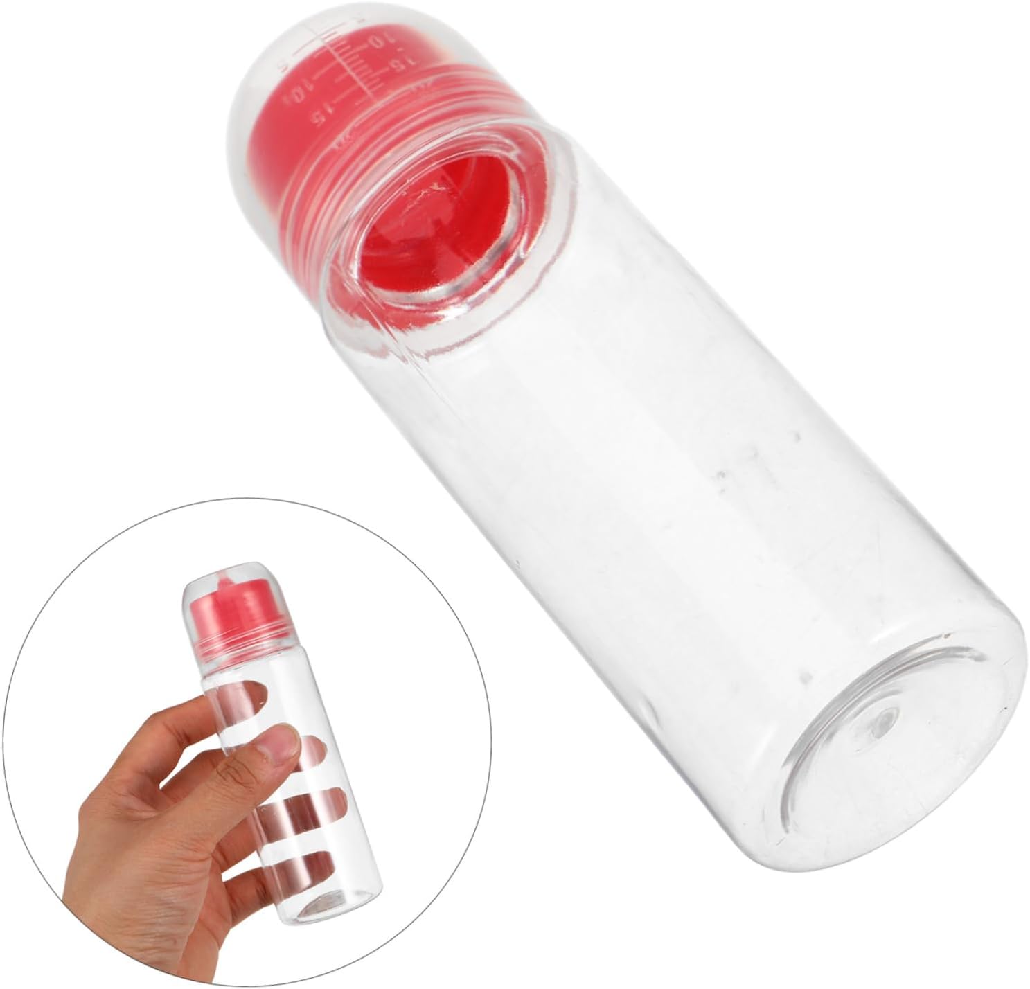 20pcs Pet Squeeze Bottles with Graduated Caps and Lids, 100ml 3.4oz Reusable Liquid Dispensing Bottles for Home and Beauty Use, Visibility and Controlled Dispensing