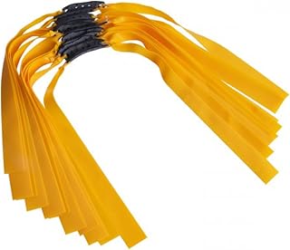 Dokeno 12 Piezas Gomas para Tirachinas, Bandas Goma para Tirachinas Catapult Goma Elastica Plana Caza de Goma Cinturón de Goma Tirachinas Bandas de Goma para Juegos de Caza y Tiro