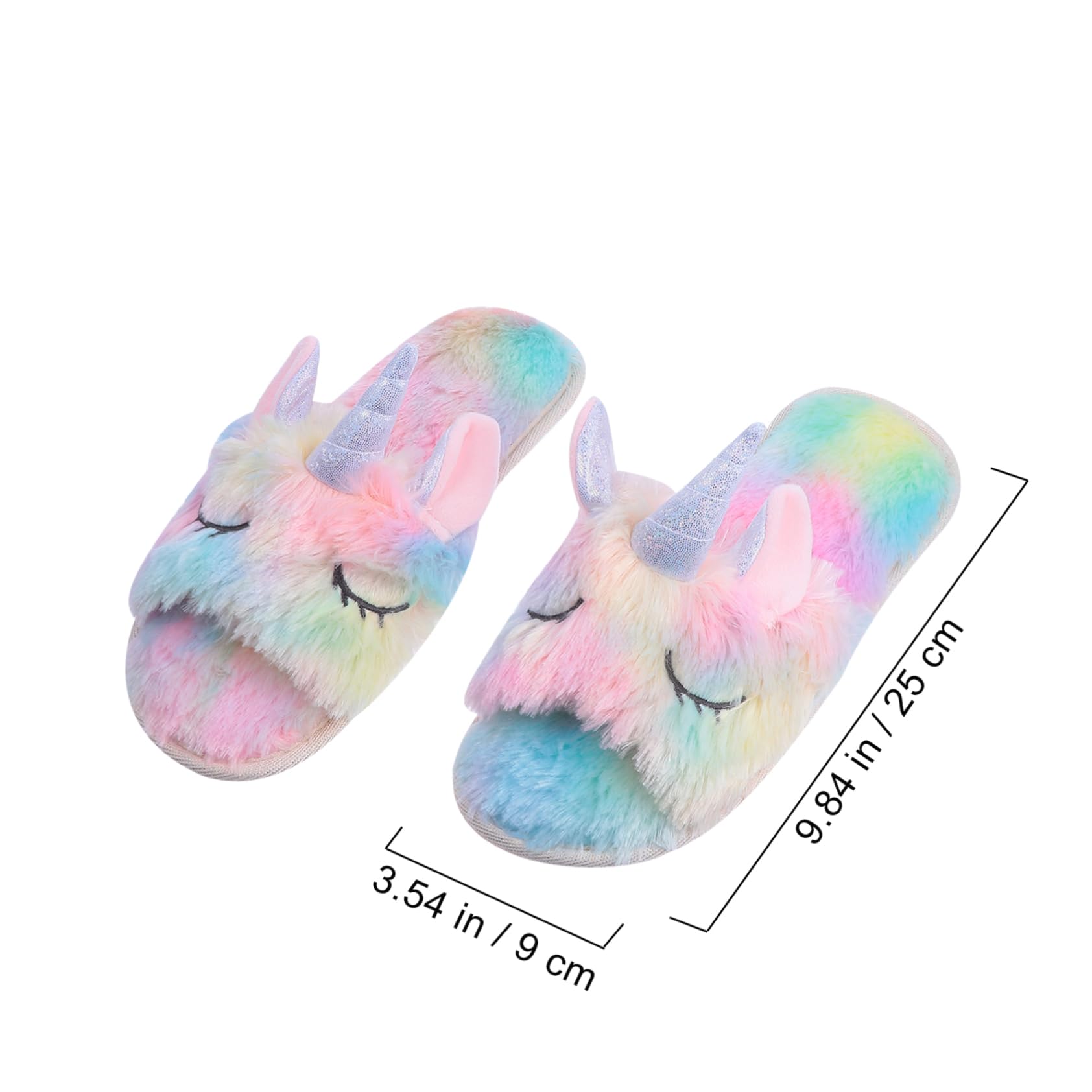 Pantofole Invernali per Donna Forma di Unicorno Calde e Comode Pantofole in Peluche per Casa Antiscivolo