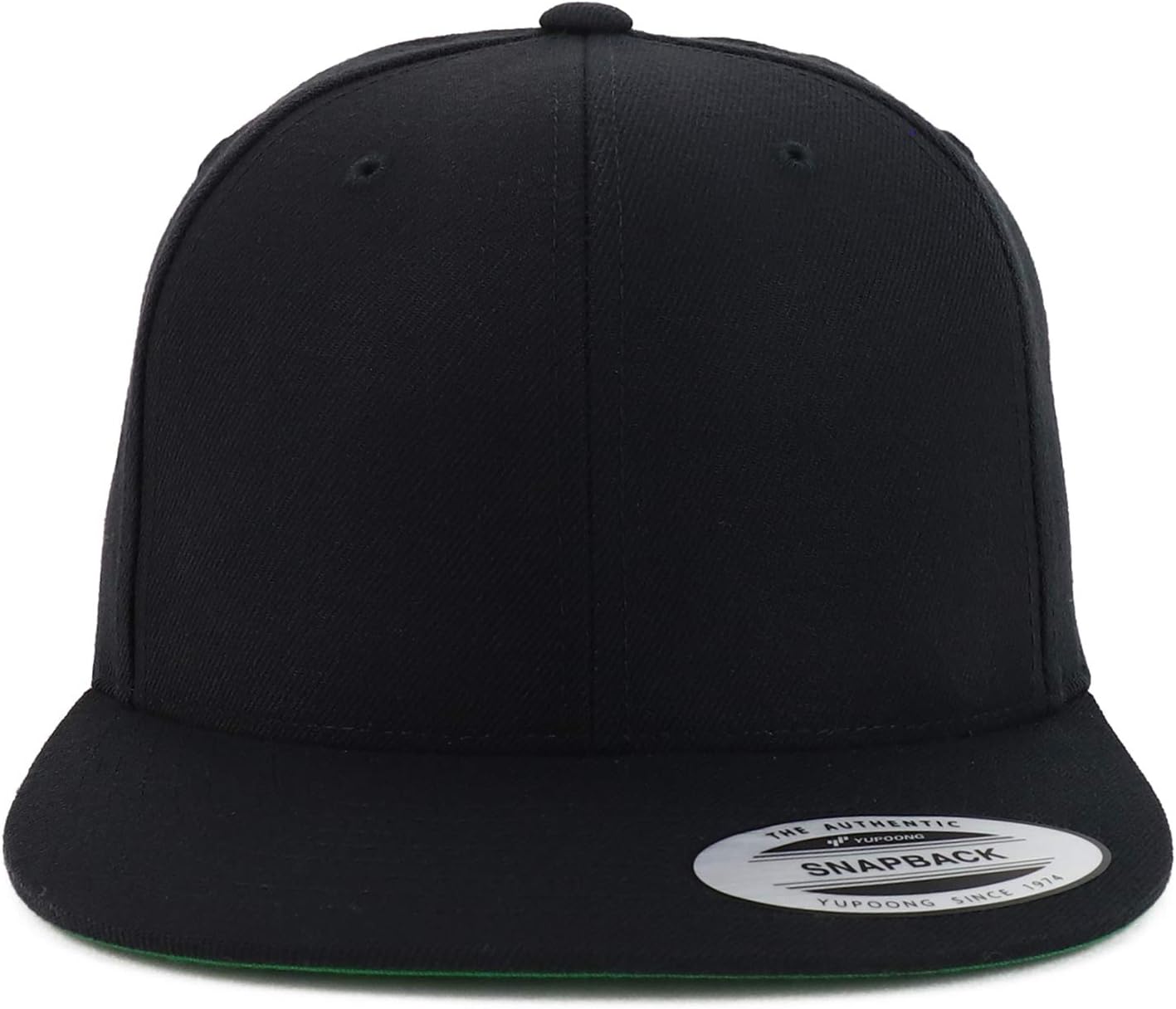 Armycrew Classic Premium Wool Blend Structured Flatbill Snapback Baseball Cap