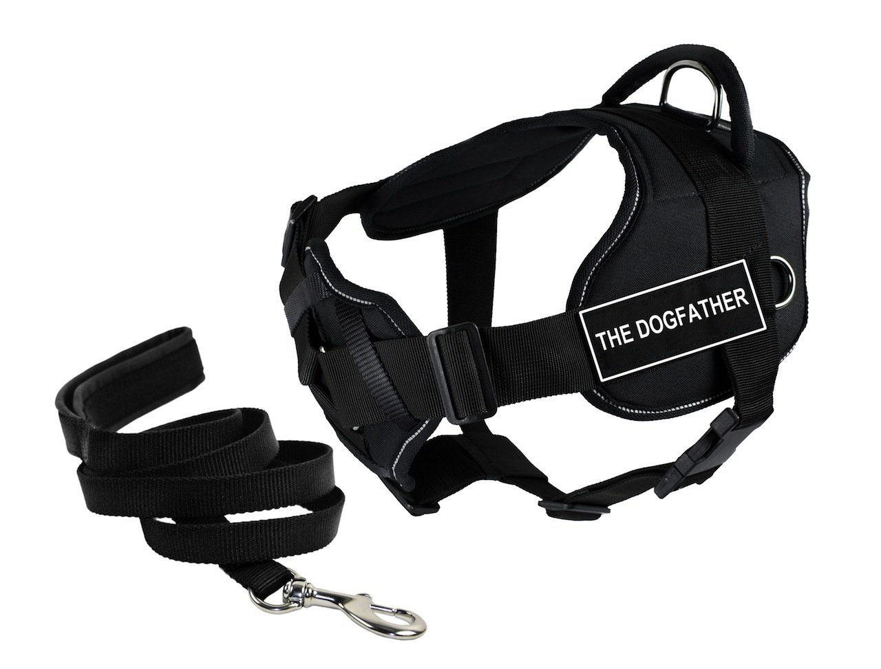 Harnais DT Fun The Dogfather Petite taille avec laisse rembourrée 1,8m Dean & Tyler