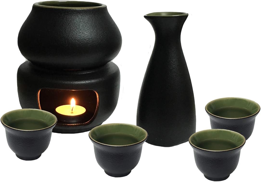 KCHAIN Ceramic Sake Set with Warmer Gift Box include 1pc