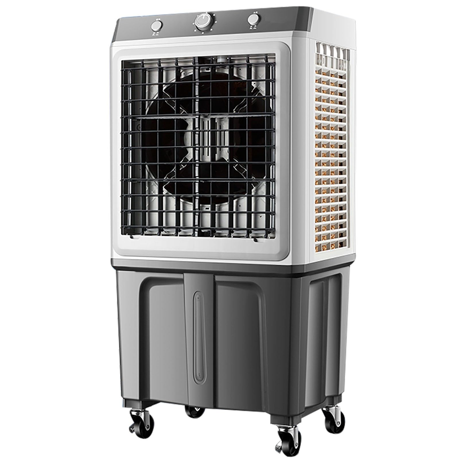 AYCDL Commercial Evaporative Air Cooler Fan, 3-Speed Portable Swamp Cooler with 120° Oscillation, 40L Tank, Fast Cooling for Home & Office